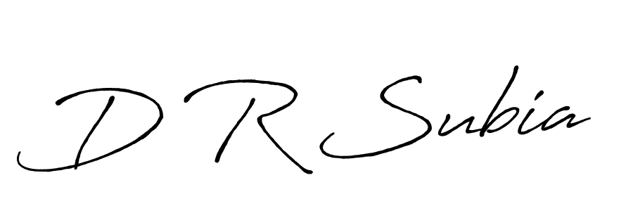 if you are searching for the best signature style for your name D R Subia. so please give up your signature search. here we have designed multiple signature styles  using Antro_Vectra_Bolder. D R Subia signature style 7 images and pictures png