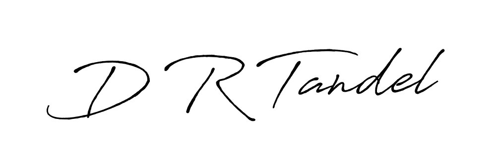 Use a signature maker to create a handwritten signature online. With this signature software, you can design (Antro_Vectra_Bolder) your own signature for name D R Tandel. D R Tandel signature style 7 images and pictures png