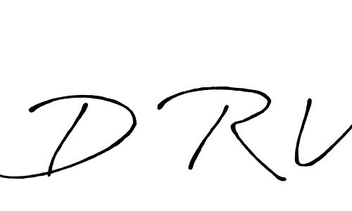 Also You can easily find your signature by using the search form. We will create D R V name handwritten signature images for you free of cost using Antro_Vectra_Bolder sign style. D R V signature style 7 images and pictures png