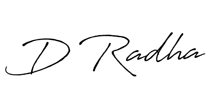 Make a beautiful signature design for name D Radha. Use this online signature maker to create a handwritten signature for free. D Radha signature style 7 images and pictures png