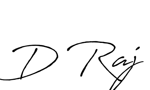 Create a beautiful signature design for name D Raj. With this signature (Antro_Vectra_Bolder) fonts, you can make a handwritten signature for free. D Raj signature style 7 images and pictures png