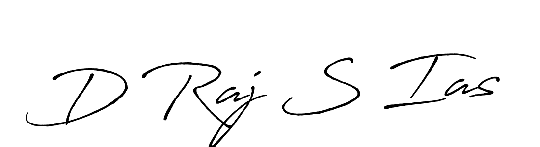 Create a beautiful signature design for name D Raj S Ias. With this signature (Antro_Vectra_Bolder) fonts, you can make a handwritten signature for free. D Raj S Ias signature style 7 images and pictures png