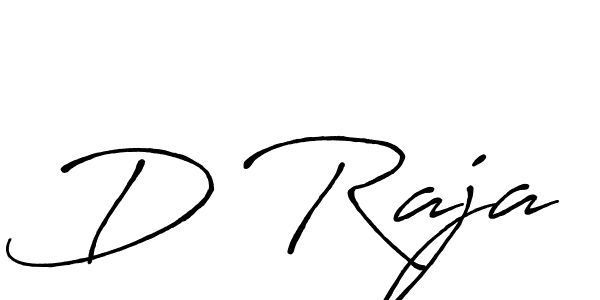 Use a signature maker to create a handwritten signature online. With this signature software, you can design (Antro_Vectra_Bolder) your own signature for name D Raja. D Raja signature style 7 images and pictures png