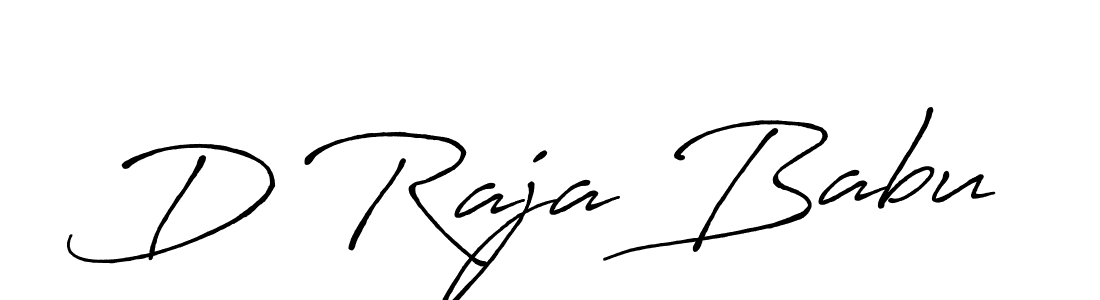 How to make D Raja Babu name signature. Use Antro_Vectra_Bolder style for creating short signs online. This is the latest handwritten sign. D Raja Babu signature style 7 images and pictures png