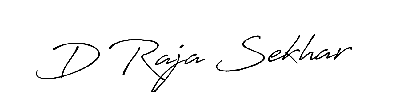 How to make D Raja Sekhar signature? Antro_Vectra_Bolder is a professional autograph style. Create handwritten signature for D Raja Sekhar name. D Raja Sekhar signature style 7 images and pictures png