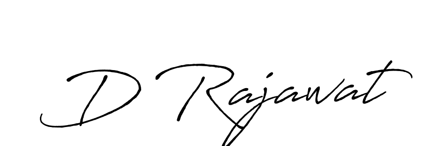 The best way (Antro_Vectra_Bolder) to make a short signature is to pick only two or three words in your name. The name D Rajawat include a total of six letters. For converting this name. D Rajawat signature style 7 images and pictures png