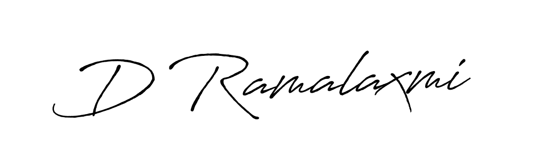 Create a beautiful signature design for name D Ramalaxmi. With this signature (Antro_Vectra_Bolder) fonts, you can make a handwritten signature for free. D Ramalaxmi signature style 7 images and pictures png