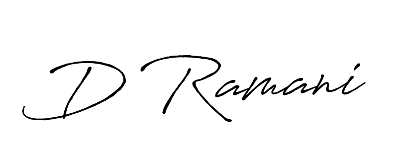 How to make D Ramani signature? Antro_Vectra_Bolder is a professional autograph style. Create handwritten signature for D Ramani name. D Ramani signature style 7 images and pictures png