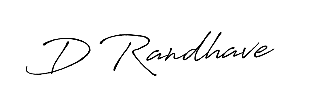 Make a beautiful signature design for name D Randhave. With this signature (Antro_Vectra_Bolder) style, you can create a handwritten signature for free. D Randhave signature style 7 images and pictures png