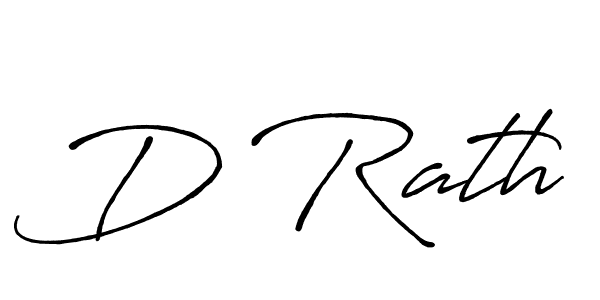 Design your own signature with our free online signature maker. With this signature software, you can create a handwritten (Antro_Vectra_Bolder) signature for name D Rath. D Rath signature style 7 images and pictures png