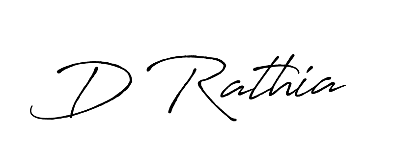 Create a beautiful signature design for name D Rathia. With this signature (Antro_Vectra_Bolder) fonts, you can make a handwritten signature for free. D Rathia signature style 7 images and pictures png