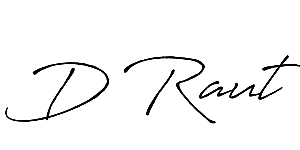 How to make D Raut signature? Antro_Vectra_Bolder is a professional autograph style. Create handwritten signature for D Raut name. D Raut signature style 7 images and pictures png