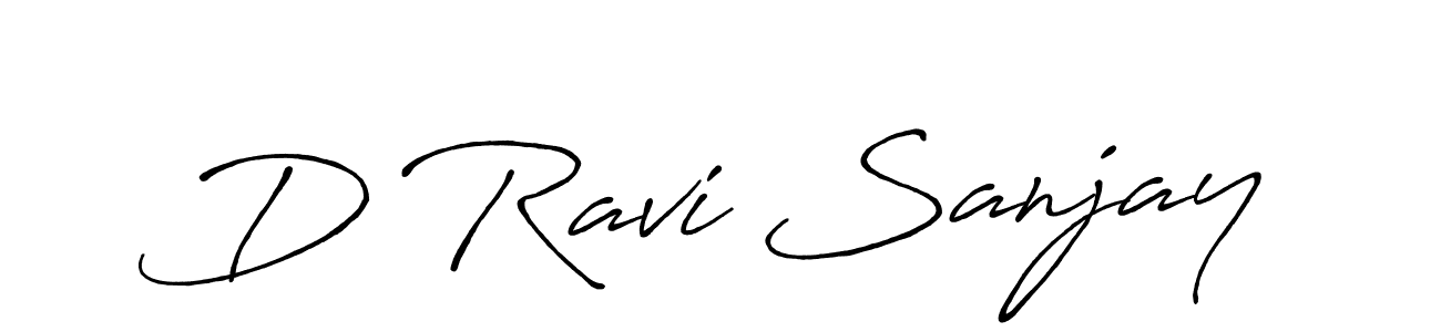 Also we have D Ravi Sanjay name is the best signature style. Create professional handwritten signature collection using Antro_Vectra_Bolder autograph style. D Ravi Sanjay signature style 7 images and pictures png