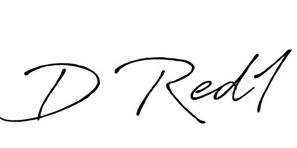 Make a beautiful signature design for name D Red1. With this signature (Antro_Vectra_Bolder) style, you can create a handwritten signature for free. D Red1 signature style 7 images and pictures png