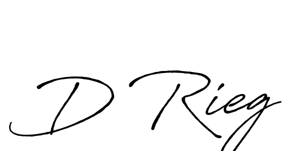 Make a beautiful signature design for name D Rieg. With this signature (Antro_Vectra_Bolder) style, you can create a handwritten signature for free. D Rieg signature style 7 images and pictures png