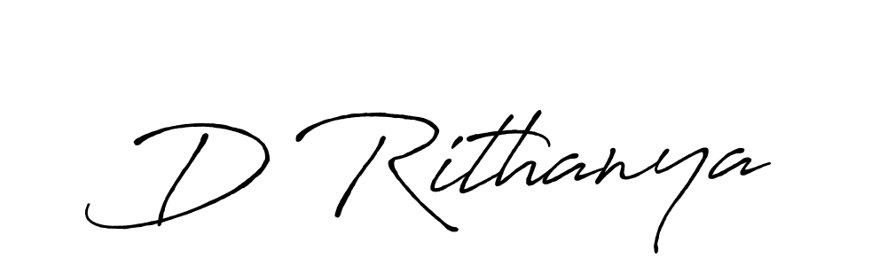 Also You can easily find your signature by using the search form. We will create D Rithanya name handwritten signature images for you free of cost using Antro_Vectra_Bolder sign style. D Rithanya signature style 7 images and pictures png