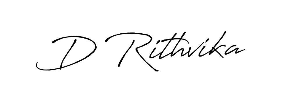 D Rithvika stylish signature style. Best Handwritten Sign (Antro_Vectra_Bolder) for my name. Handwritten Signature Collection Ideas for my name D Rithvika. D Rithvika signature style 7 images and pictures png