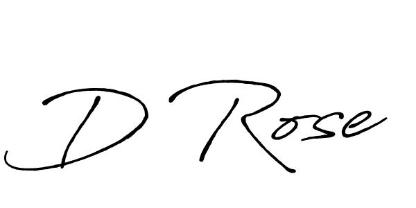 Use a signature maker to create a handwritten signature online. With this signature software, you can design (Antro_Vectra_Bolder) your own signature for name D Rose. D Rose signature style 7 images and pictures png