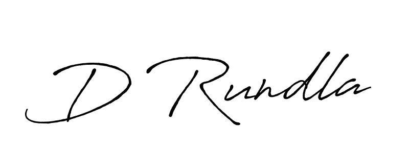 Make a beautiful signature design for name D Rundla. With this signature (Antro_Vectra_Bolder) style, you can create a handwritten signature for free. D Rundla signature style 7 images and pictures png