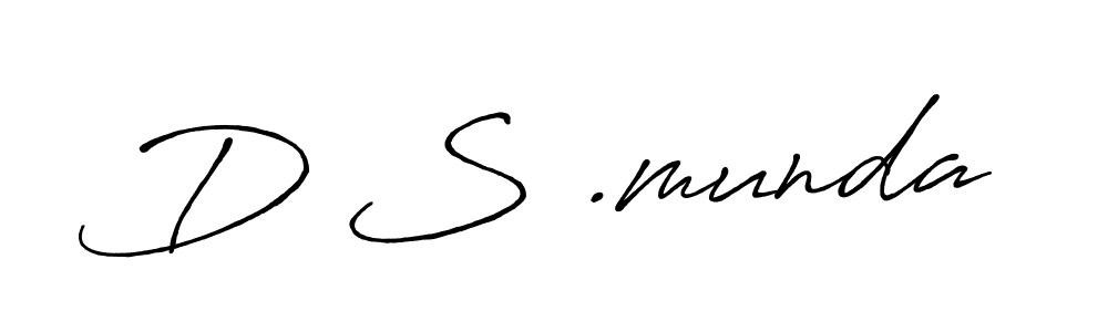 How to make D S .munda signature? Antro_Vectra_Bolder is a professional autograph style. Create handwritten signature for D S .munda name. D S .munda signature style 7 images and pictures png