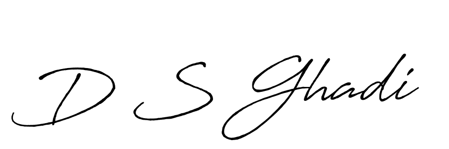 Antro_Vectra_Bolder is a professional signature style that is perfect for those who want to add a touch of class to their signature. It is also a great choice for those who want to make their signature more unique. Get D S Ghadi name to fancy signature for free. D S Ghadi signature style 7 images and pictures png