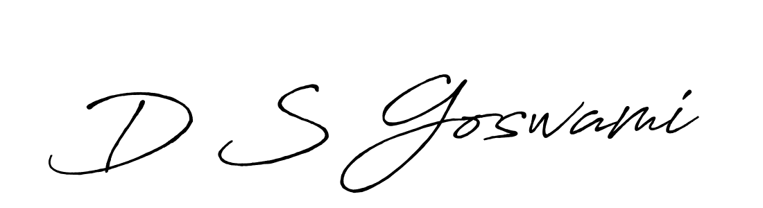 Also You can easily find your signature by using the search form. We will create D S Goswami name handwritten signature images for you free of cost using Antro_Vectra_Bolder sign style. D S Goswami signature style 7 images and pictures png