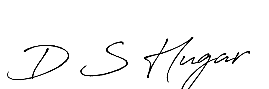 D S Hugar stylish signature style. Best Handwritten Sign (Antro_Vectra_Bolder) for my name. Handwritten Signature Collection Ideas for my name D S Hugar. D S Hugar signature style 7 images and pictures png