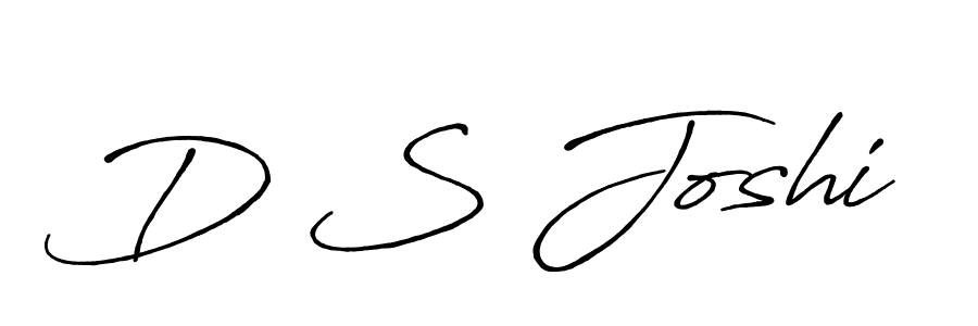 The best way (Antro_Vectra_Bolder) to make a short signature is to pick only two or three words in your name. The name D S Joshi include a total of six letters. For converting this name. D S Joshi signature style 7 images and pictures png