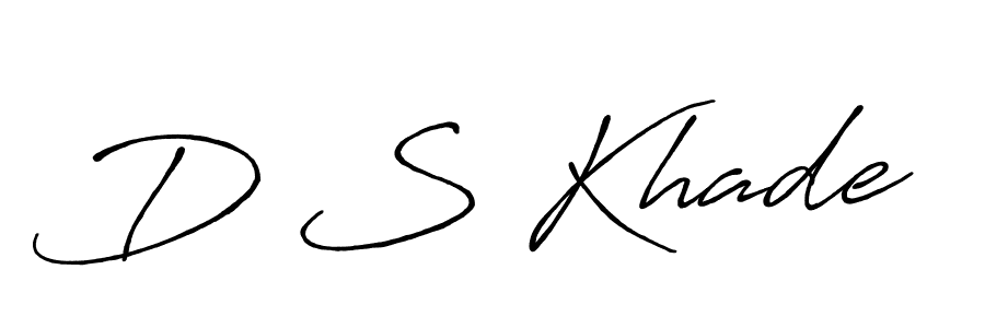 Similarly Antro_Vectra_Bolder is the best handwritten signature design. Signature creator online .You can use it as an online autograph creator for name D S Khade. D S Khade signature style 7 images and pictures png