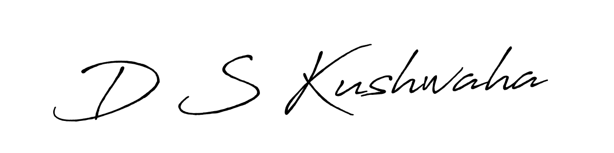 D S Kushwaha stylish signature style. Best Handwritten Sign (Antro_Vectra_Bolder) for my name. Handwritten Signature Collection Ideas for my name D S Kushwaha. D S Kushwaha signature style 7 images and pictures png