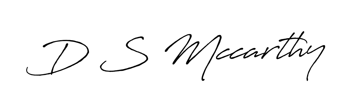Also You can easily find your signature by using the search form. We will create D S Mccarthy name handwritten signature images for you free of cost using Antro_Vectra_Bolder sign style. D S Mccarthy signature style 7 images and pictures png