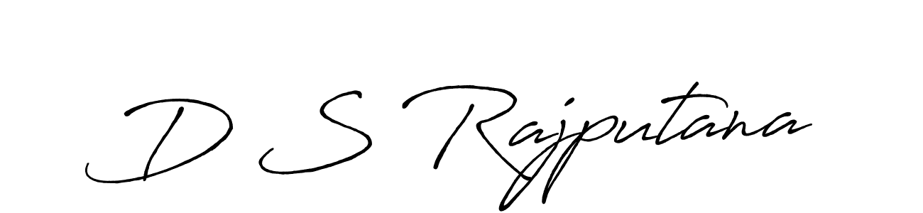 How to make D S Rajputana signature? Antro_Vectra_Bolder is a professional autograph style. Create handwritten signature for D S Rajputana name. D S Rajputana signature style 7 images and pictures png