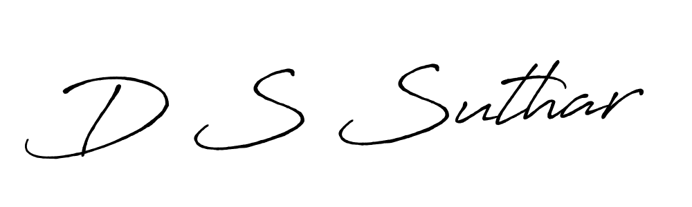 if you are searching for the best signature style for your name D S Suthar. so please give up your signature search. here we have designed multiple signature styles  using Antro_Vectra_Bolder. D S Suthar signature style 7 images and pictures png