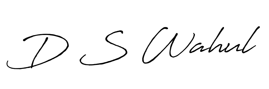 Make a short D S Wahul signature style. Manage your documents anywhere anytime using Antro_Vectra_Bolder. Create and add eSignatures, submit forms, share and send files easily. D S Wahul signature style 7 images and pictures png
