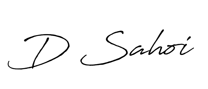 if you are searching for the best signature style for your name D Sahoi. so please give up your signature search. here we have designed multiple signature styles  using Antro_Vectra_Bolder. D Sahoi signature style 7 images and pictures png