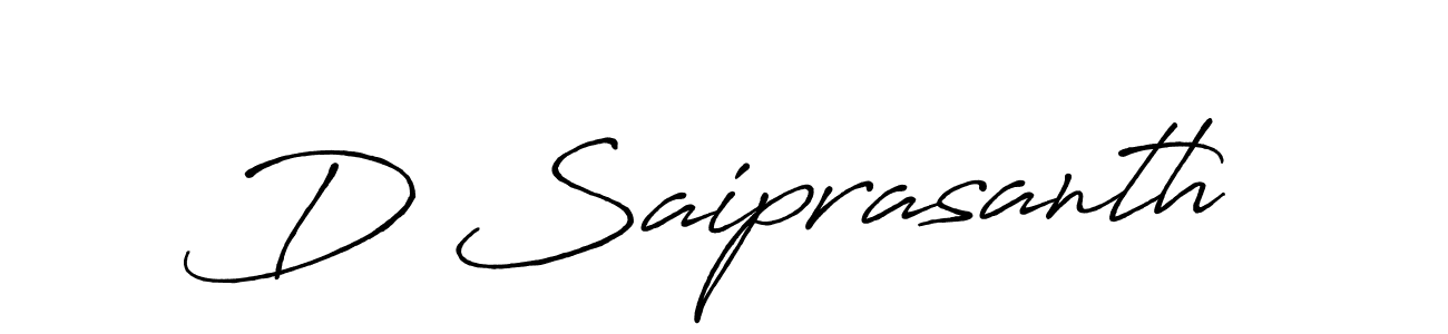 How to make D Saiprasanth signature? Antro_Vectra_Bolder is a professional autograph style. Create handwritten signature for D Saiprasanth name. D Saiprasanth signature style 7 images and pictures png