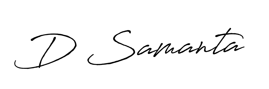 Once you've used our free online signature maker to create your best signature Antro_Vectra_Bolder style, it's time to enjoy all of the benefits that D Samanta name signing documents. D Samanta signature style 7 images and pictures png