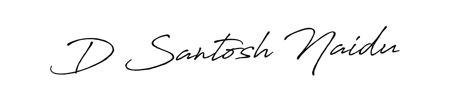 Similarly Antro_Vectra_Bolder is the best handwritten signature design. Signature creator online .You can use it as an online autograph creator for name D Santosh Naidu. D Santosh Naidu signature style 7 images and pictures png