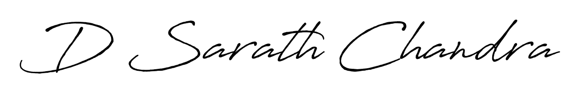 Try this chic D Sarath Chandra handwritten sign style. Using Antro_Vectra_Bolder font elements, it gives your name a sleek, memorable identity. D Sarath Chandra signature style 7 images and pictures png