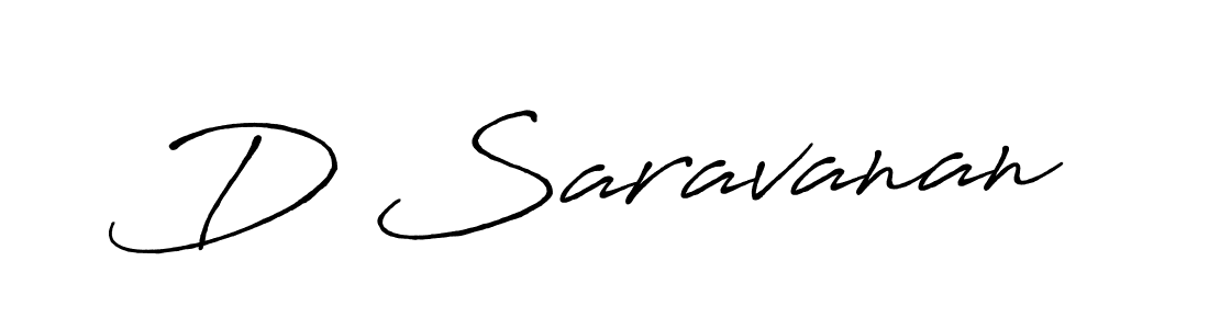 Also we have D Saravanan name is the best signature style. Create professional handwritten signature collection using Antro_Vectra_Bolder autograph style. D Saravanan signature style 7 images and pictures png
