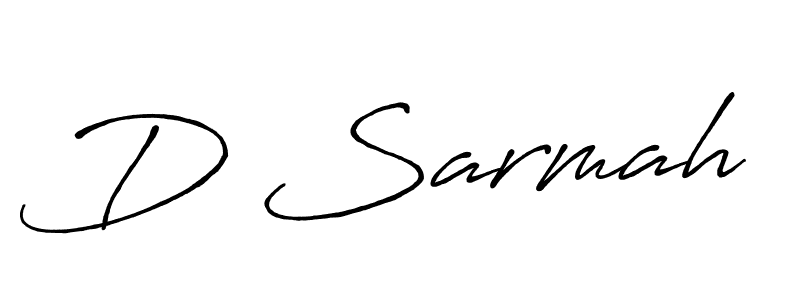 Antro_Vectra_Bolder is a professional signature style that is perfect for those who want to add a touch of class to their signature. It is also a great choice for those who want to make their signature more unique. Get D Sarmah name to fancy signature for free. D Sarmah signature style 7 images and pictures png