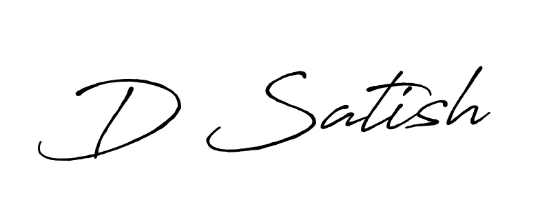 Once you've used our free online signature maker to create your best signature Antro_Vectra_Bolder style, it's time to enjoy all of the benefits that D Satish name signing documents. D Satish signature style 7 images and pictures png