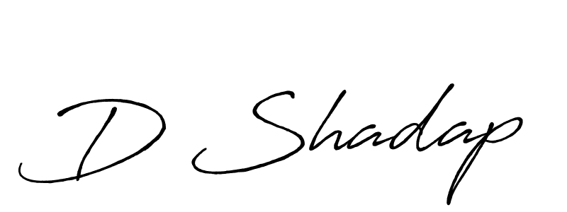Similarly Antro_Vectra_Bolder is the best handwritten signature design. Signature creator online .You can use it as an online autograph creator for name D Shadap. D Shadap signature style 7 images and pictures png