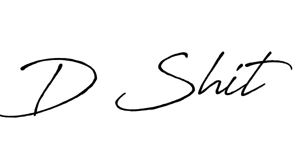 How to make D Shit name signature. Use Antro_Vectra_Bolder style for creating short signs online. This is the latest handwritten sign. D Shit signature style 7 images and pictures png