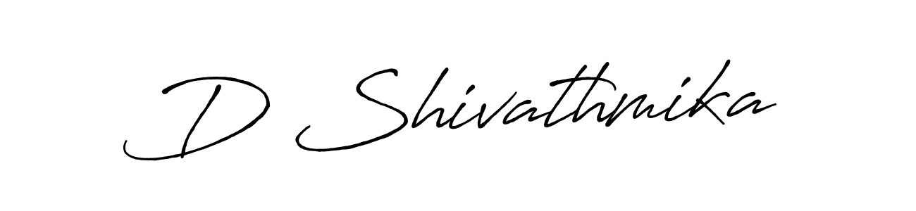 Design your own signature with our free online signature maker. With this signature software, you can create a handwritten (Antro_Vectra_Bolder) signature for name D Shivathmika. D Shivathmika signature style 7 images and pictures png
