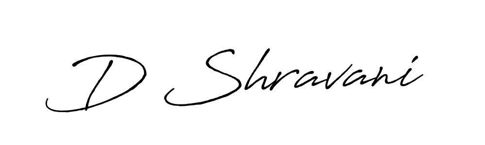 How to make D Shravani name signature. Use Antro_Vectra_Bolder style for creating short signs online. This is the latest handwritten sign. D Shravani signature style 7 images and pictures png