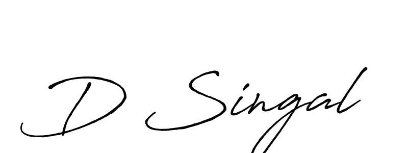 D Singal stylish signature style. Best Handwritten Sign (Antro_Vectra_Bolder) for my name. Handwritten Signature Collection Ideas for my name D Singal. D Singal signature style 7 images and pictures png