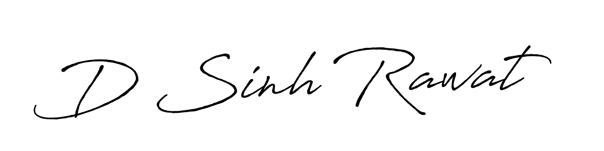 The best way (Antro_Vectra_Bolder) to make a short signature is to pick only two or three words in your name. The name D Sinh Rawat include a total of six letters. For converting this name. D Sinh Rawat signature style 7 images and pictures png