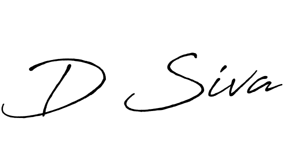 Create a beautiful signature design for name D Siva. With this signature (Antro_Vectra_Bolder) fonts, you can make a handwritten signature for free. D Siva signature style 7 images and pictures png