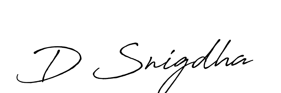 Antro_Vectra_Bolder is a professional signature style that is perfect for those who want to add a touch of class to their signature. It is also a great choice for those who want to make their signature more unique. Get D Snigdha name to fancy signature for free. D Snigdha signature style 7 images and pictures png